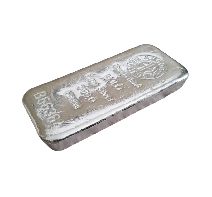 Серебряный слиток Argor-Heraeus 1 кг .999 — инвестиционное серебро