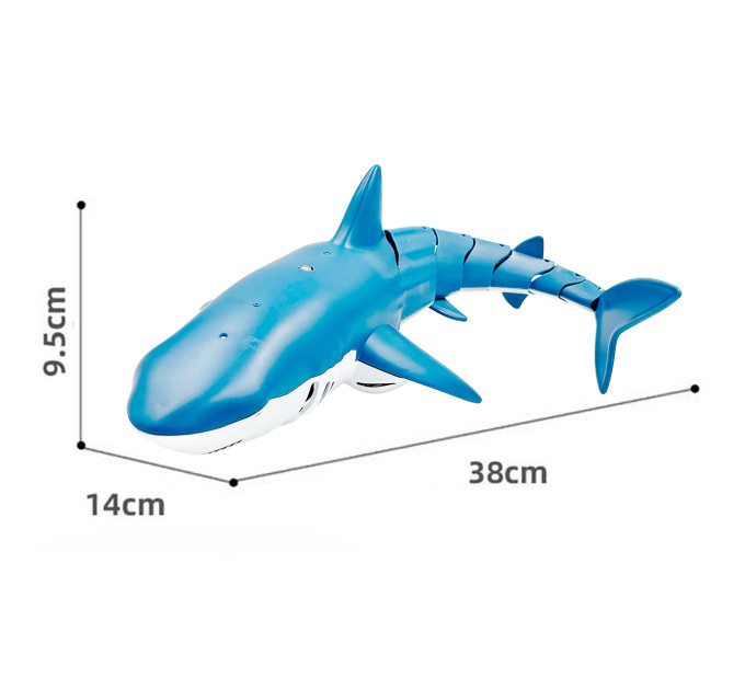 Радиоуправляемая игрушка RC Shark 2.4GHz 1:18 — интерактивная акула для воды и суши