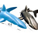 Радиоуправляемая игрушка RC Shark 2.4GHz 1:18 — интерактивная акула для воды и суши