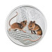 Цветная серебряная монета «Year of the Mouse» 2020, 50¢, 1/2 унции Ag 999