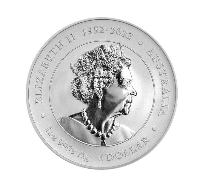 Серебряная монета «Год Дракона» 2024, 1$ 1 унция Ag 999 Perth Mint