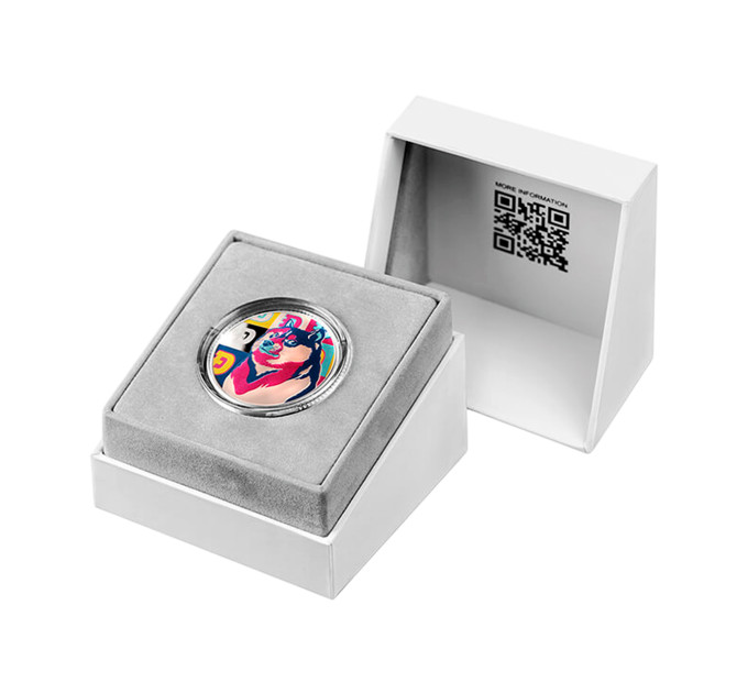 Серебряная монета Doge Coin 1 oz 2022 United Crypto States — инвестиционная и коллекционная