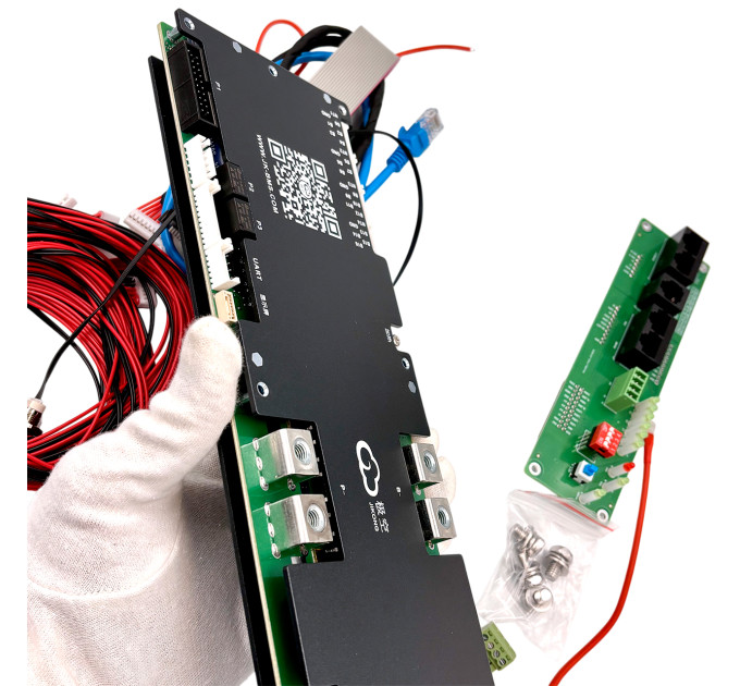 BMS JK PB2A16S20P V19 200A для LiFePO4, Li-ion, LTO — совместима с Victron, Deye, Growatt, Must
