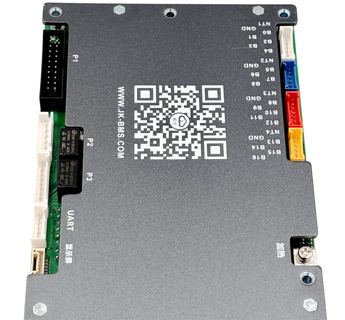 BMS JK PB2A16S15P V19 150A — контроль и балансировка аккумуляторов LiFePO4, совместима с Victron, Deye, Growatt, Must