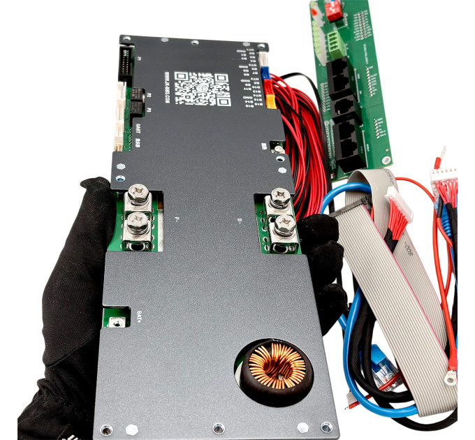 BMS JK PB2A16S15P V19 150A — контроль и балансировка аккумуляторов LiFePO4, совместима с Victron, Deye, Growatt, Must