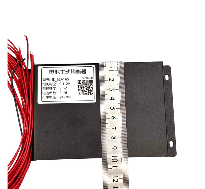 Активный балансир JK-B2A16S 2A для LiFePO4 / Li-ion / LTO 2S–16S, 24–70V