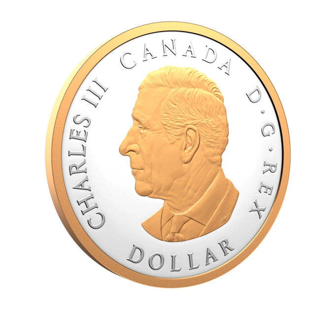 Позолоченная серебряная монета 1$ Peace Dollar 2026 Канада — коллекционное и инвестиционное серебро