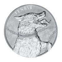 Серебряная монета Germania Beasts: Fenrir 5 mark 1oz 2022, Ag 999,9 BU Серебряная монета Germania Beasts: Fenrir 5 mark 1oz 2022, Ag 999,9 BU