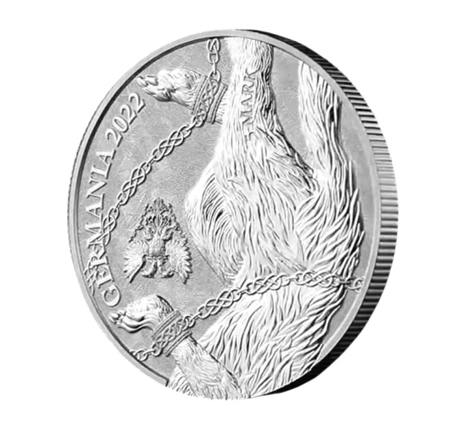 Серебряная монета Germania Beasts: Fenrir 1oz 2022 — с сертификатом