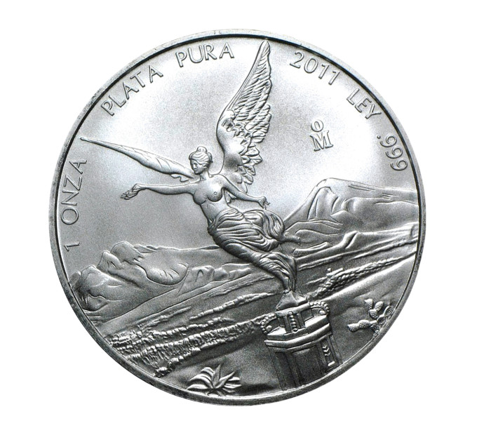 Серебряная инвестиционная монета Libertad 1 oz 2011 Мексика 