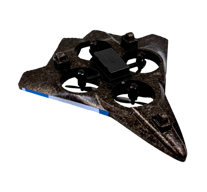 Дрон-самолёт B2 Stealth Fighter 360° RC 2.4GHz — квадрокоптер для полётов с трюками и LED-подсветкой