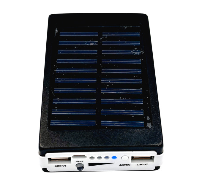 Корпус для Power Bank с солнечной панелью и фонарём на 5 аккумуляторов 18650