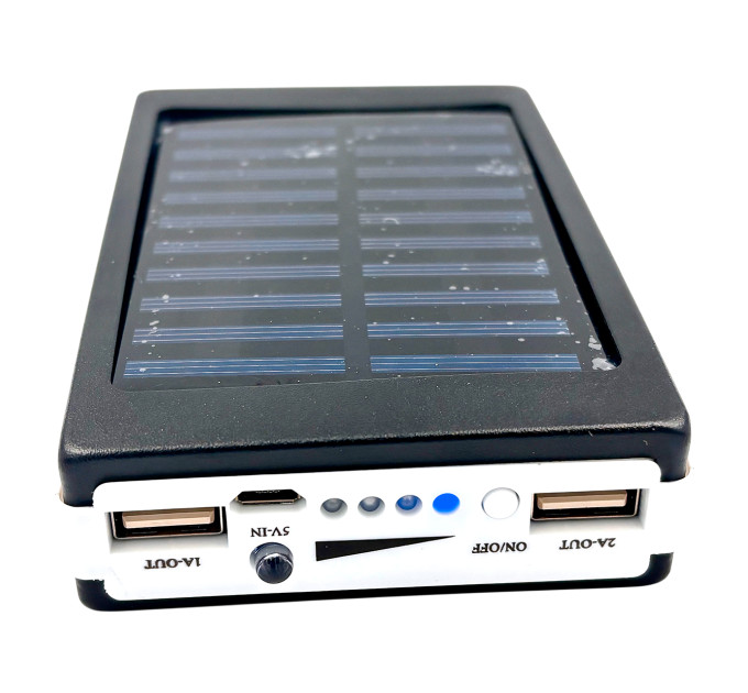 Корпус для Power Bank с солнечной панелью и фонарём на 5 аккумуляторов 18650