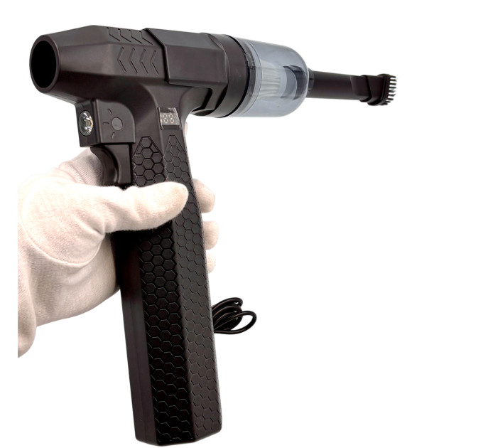 Турбо-фен Dry Blower 80000 RPM — аккумуляторная воздуходувка и мини пылесос для очистки техники и автомобиля
