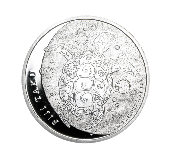 Инвестиционная серебряная монета Fiji Taku 2 доллара 2011 года 1 oz .999