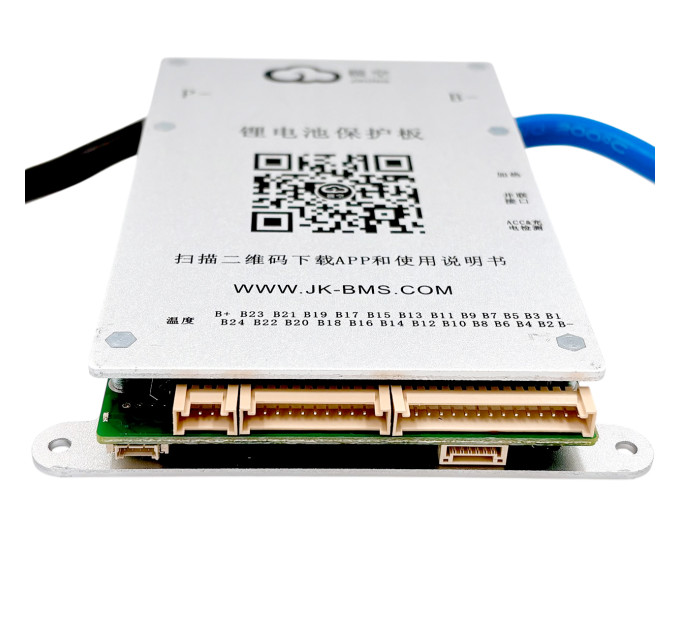 BMS JK-BD6A24S8P 80A 8S–24S для LiFePO4, Li-ion и LTO аккумуляторов — активная балансировка 0.6A, Bluetooth