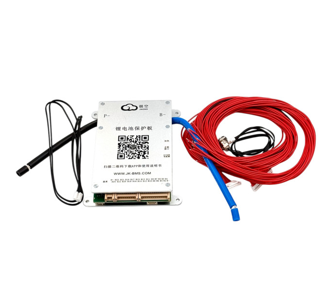 BMS JK-BD6A24S8P 80A 8S–24S для LiFePO4, Li-ion и LTO аккумуляторов — активная балансировка 0.6A, Bluetooth