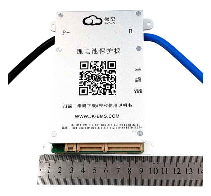BMS JK-BD6A24S8P 80A 8S–24S для LiFePO4, Li-ion и LTO аккумуляторов — активная балансировка 0.6A, Bluetooth