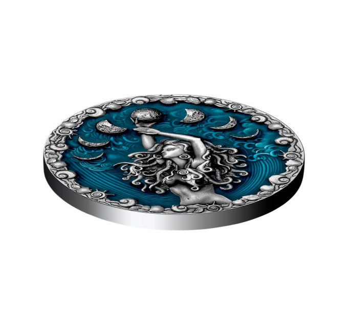 Серебряная монета 5$ Calypso Greek Mythology 2oz 2023 Ниуе — колекционная и инвестиционная раритет