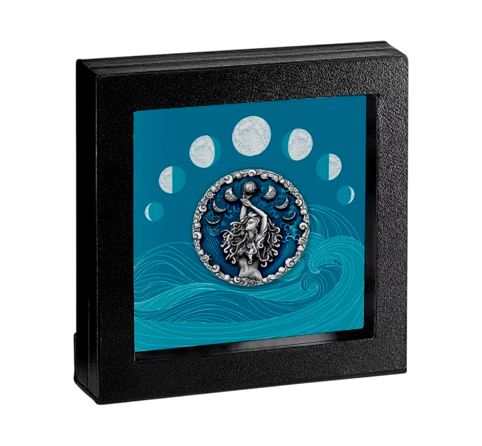 Серебряная монета 5$ Calypso Greek Mythology 2oz 2023 Ниуе — колекционная и инвестиционная раритет