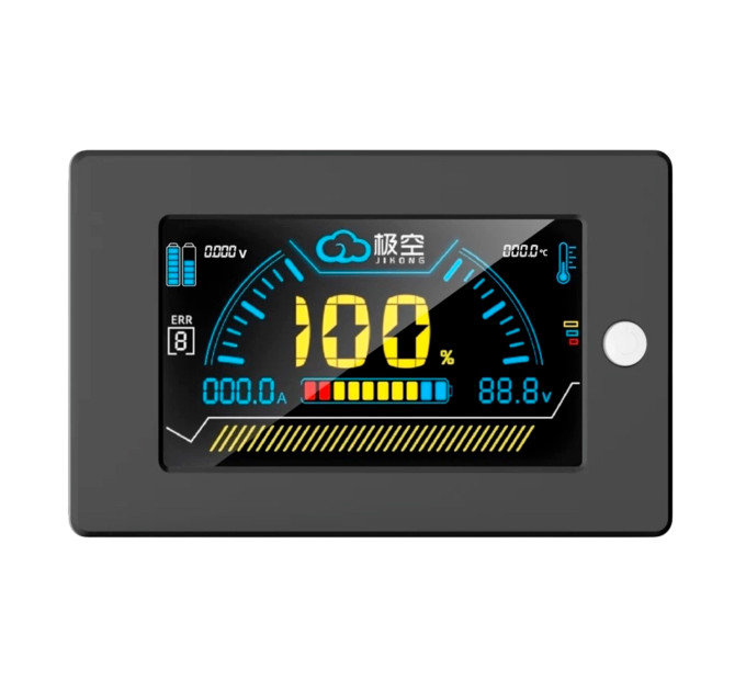 Врезной LCD-дисплей JK BMS 3,2″ JiKong с кнопкой активации — мониторинг аккумуляторов в реальном времени