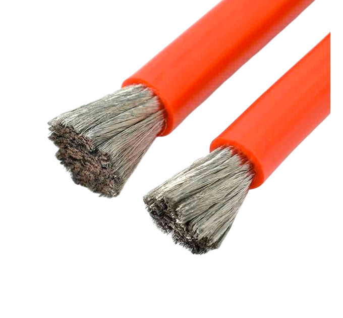 Силовой силиконовый кабель 7 AWG 12 мм² Красный — гибкий термостойкий проводник до 120A