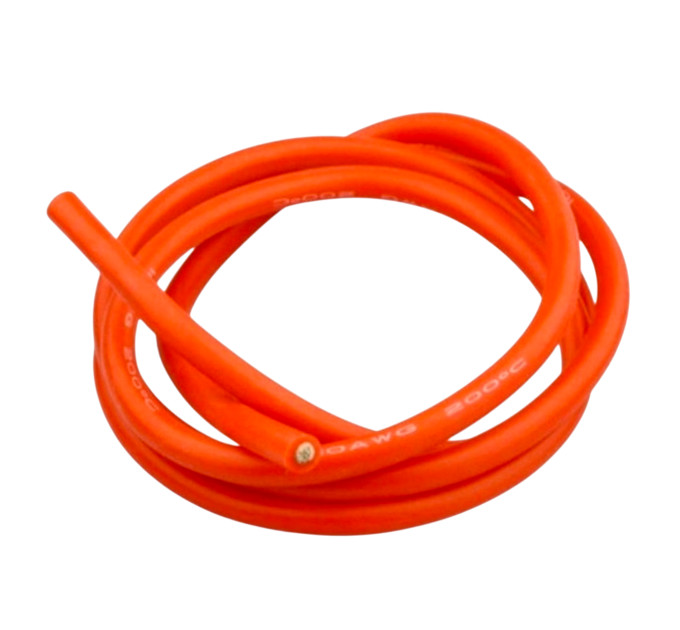 Силовой силиконовый кабель 7 AWG 12 мм² Красный — гибкий термостойкий проводник до 120A
