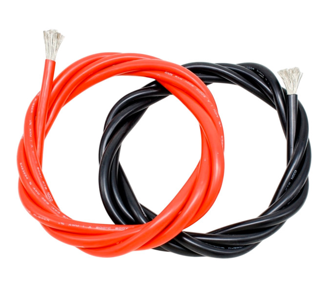 Силовой силиконовый кабель 7 AWG 12 мм² Красный — гибкий термостойкий проводник до 120A