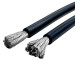 Силовой силиконовый кабель 7 AWG (12 мм²) Черный — термостойкий гибкий провод до 120А