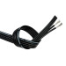 Гнучкий силіконовий кабель 22AWG 5P 1м Чорний — м'який термостійкий шлейф для LED, RC та 18650