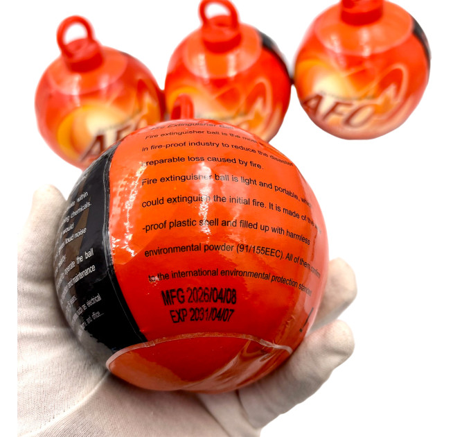 Вогнегасник AFO Fast Auto Fire Ball 0,5 кг — автоматична порошкова куля для пожежної безпеки