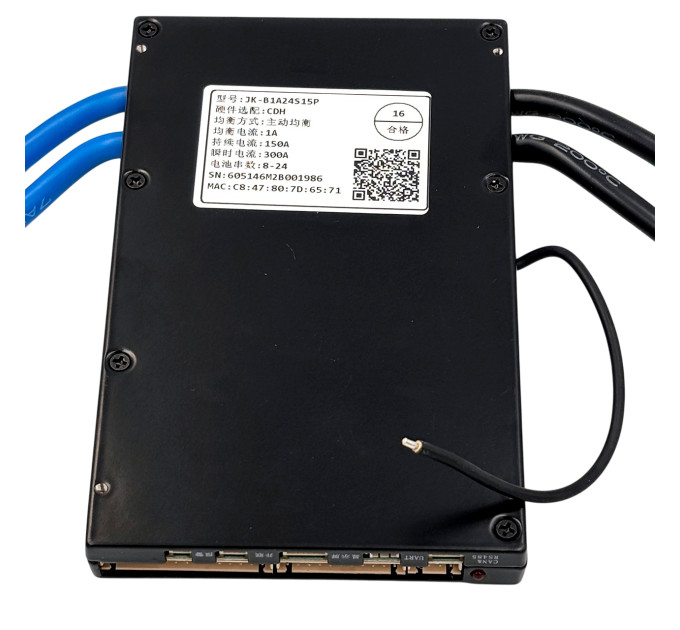 BMS JK-B1A24S15PHC 150A — інтелектуальна система 7S–24S з підігрівом та CAN для LiFePO4, Li-ion, LTO
