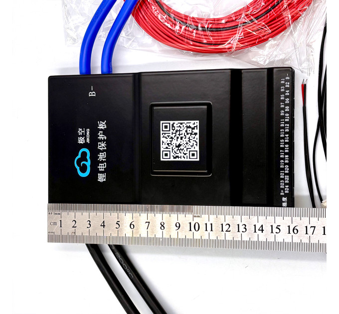 Плата BMS JK-B2A24S20PC 8S–24S 200A 2A — інтелектуальна система з CAN для LiFePO4, Li-ion та LTO