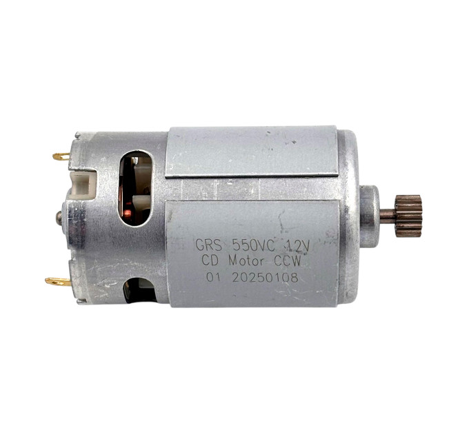 Електродвигун GRS 550VC 12V 12T — силовий мотор для шуруповерта та акумуляторної пилки