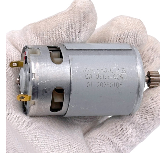 Електродвигун GRS 550VC 12V 12T — силовий мотор для шуруповерта та акумуляторної пилки