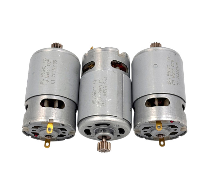 Електродвигун GRS 550VC 12V 12T — силовий мотор для шуруповерта та акумуляторної пилки