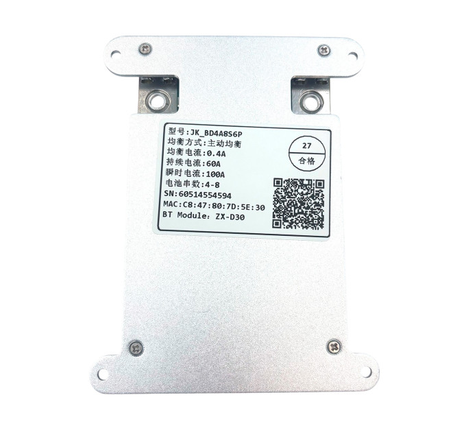 BMS JK-BD4A8S6P 4S–8S 60A — интеллектуальная плата защиты с активным балансиром 0.4A для LiFePO4, Li-ion и LTO