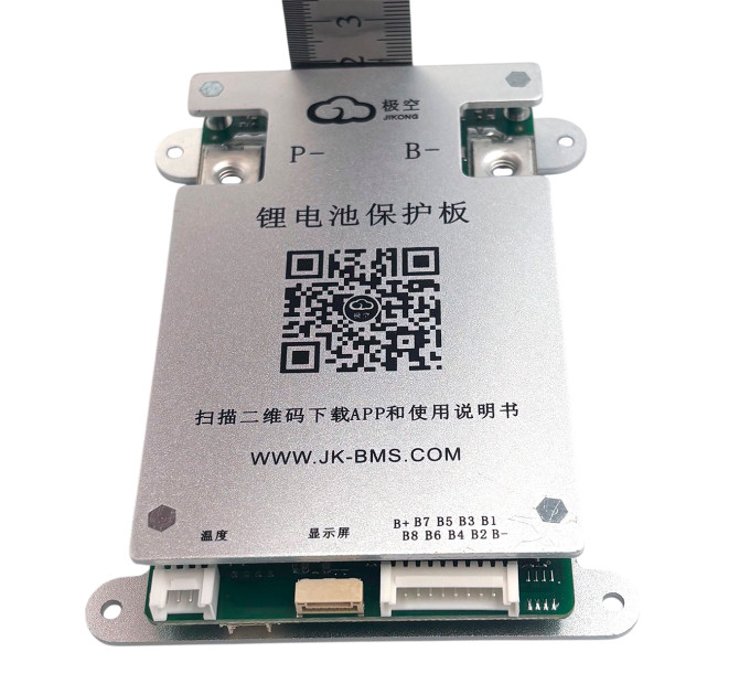BMS JK-BD4A8S6P 4S–8S 60A — интеллектуальная плата защиты с активным балансиром 0.4A для LiFePO4, Li-ion и LTO