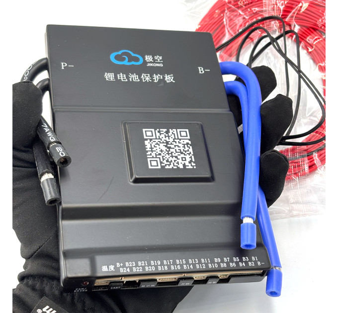 BMS JK-B1A20S15PC 8S–20S 150A — интеллектуальная система с CAN-шиной и активной балансировкой 1A  