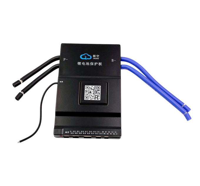 BMS JK-B2A24S20PH 200A — интеллектуальная система 8S–24S с активным балансиром 2A и подогревом для LiFePO4, Li-ion, LTO