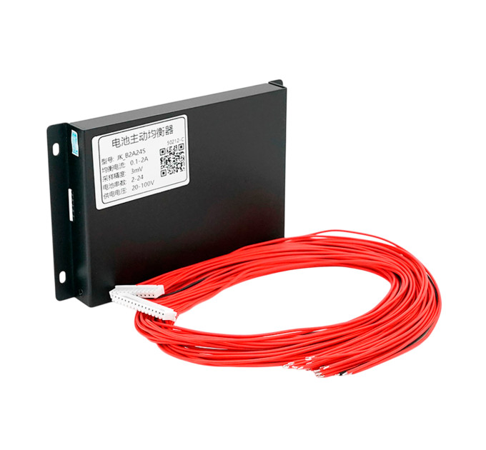 BMS JK-B2A24S 2A 2S–24S 40–100В — интеллектуальная система управления с активным балансиром для LiFePO4/Li-ion/LTO