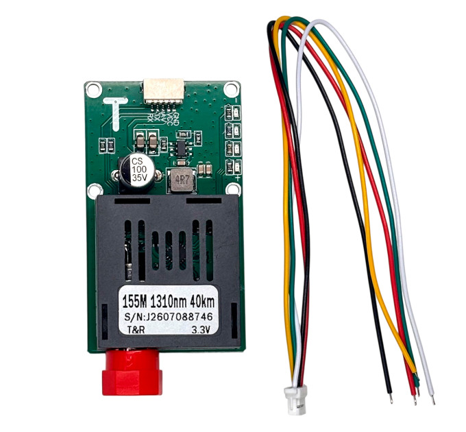 Оптоволоконный передатчик T&R N.V. TX 155M-FC-3.3V — защищенная связь 40 км для FPV
