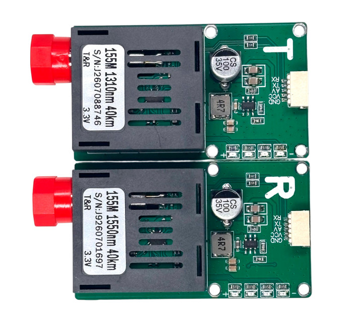 Оптоволоконный передатчик T&R N.V. TX 155M-FC-3.3V — защищенная связь 40 км для FPV