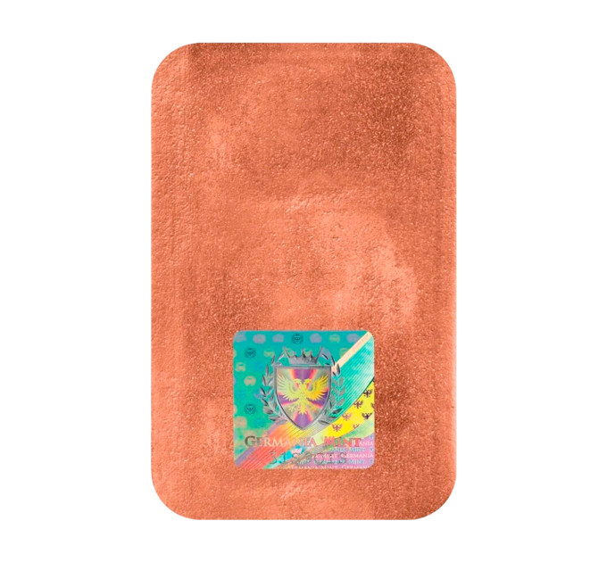 Мідний литий злиток Germania Mint Cast Copper Bar 5oz — колекційний 155,5 г 999.9