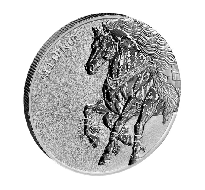 Срібна монета Germania Beasts: Sleipnir 1 oz 2026 — 5 Mark Ag .9999