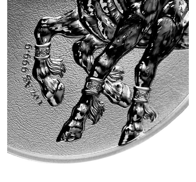 Срібна монета Germania Beasts: Sleipnir 1 oz 2026 — 5 Mark Ag .9999