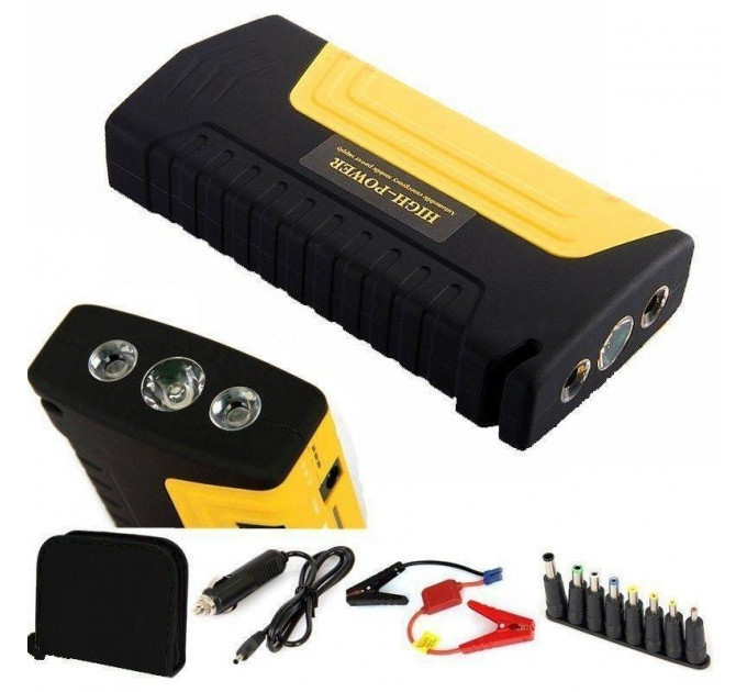 Пусковое автомобильное устройство 50800 mAh для запуска двигателя и зарядки ноутбуков и гаджетов