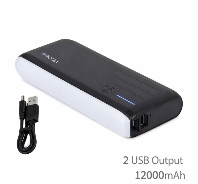 Power Bank PRODA 12000mAh | Мощный портативный аккумулятор для смартфонов и гаджетов