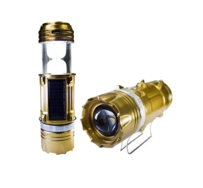 Кемпинговый фонарь GSH-9699 — аккумуляторный, с солнечной подзарядкой и USB-портом