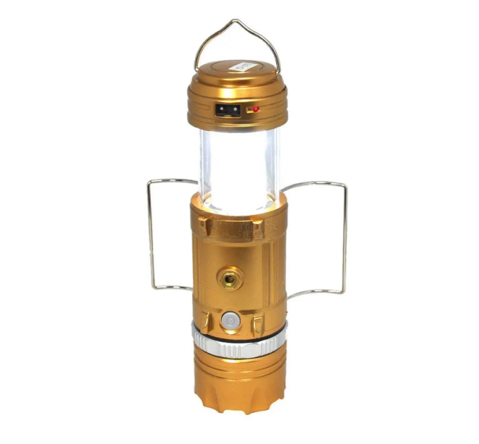 Кемпинговый фонарь GSH-9699 — аккумуляторный, с солнечной подзарядкой и USB-портом